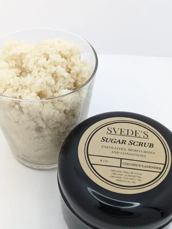 Coconut Lavender Sugar Scrub by Svede's